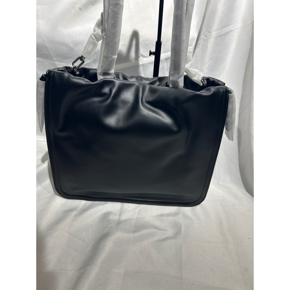 DKNY Halle DS Tote Black Faux‎ Leather Shoulder Bag NWT - Picture 4 of 6